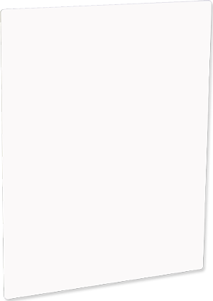 Outdoor aluminum panel with a white surface